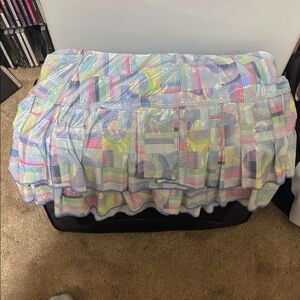 Lucky in Love Pastel Multicolor Pleated Circle Skirt